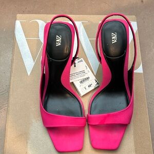 ZARA fuschia color shoes